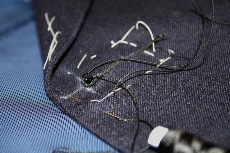 Boutonnière en cours